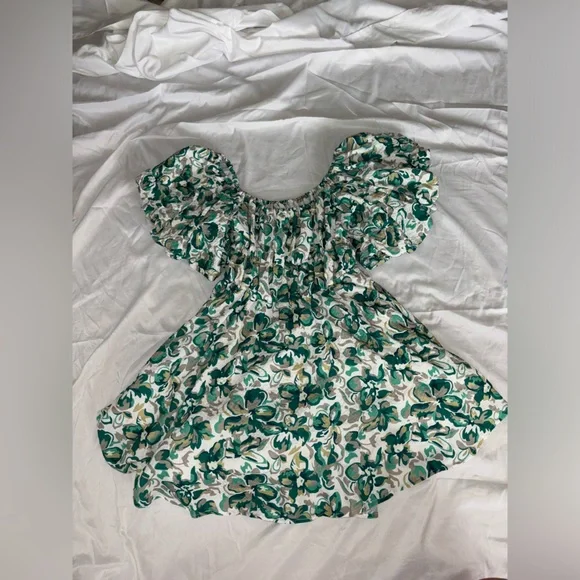 hello molly green floral dress Summer Garden Maxi Dress Green Size L from Hello Molly